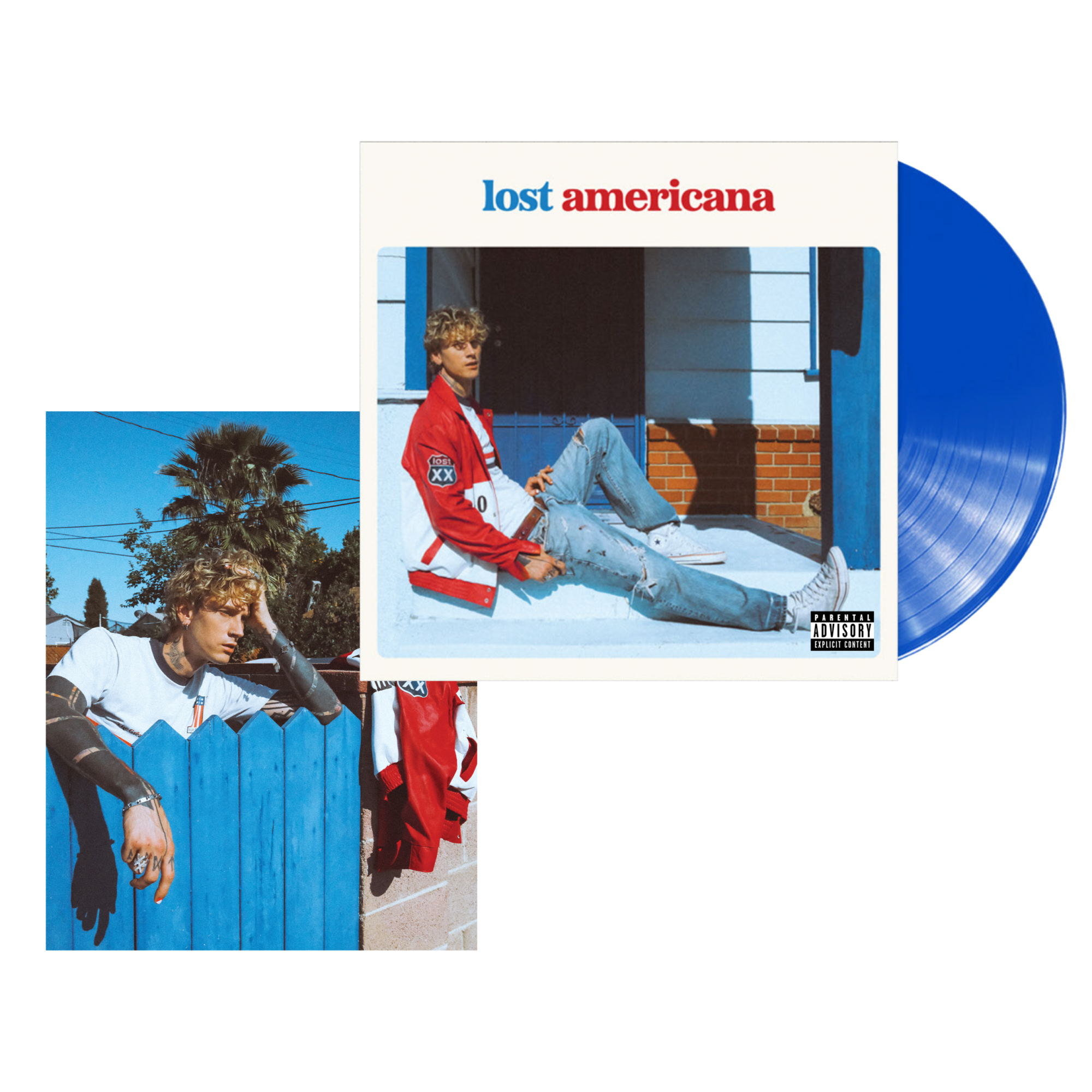 lost americana - opaque bright azure blue vinyl